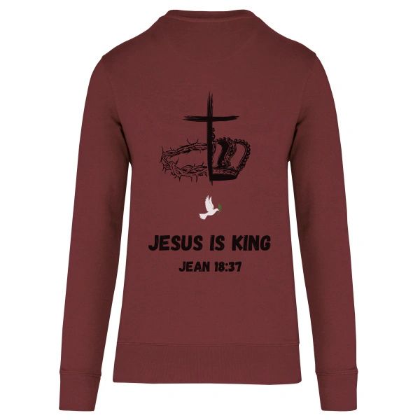 Sweat "JESUS IS KING" Jean 18:37