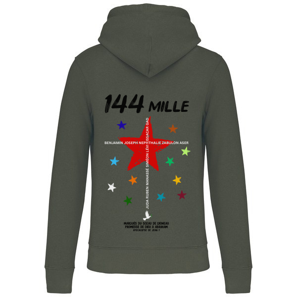 Sweat à capuche "144 MILLE " Apocalypse de Jean 7