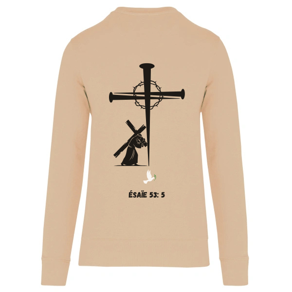 Sweat "CROIX CLOU" Ésaïe 53:5