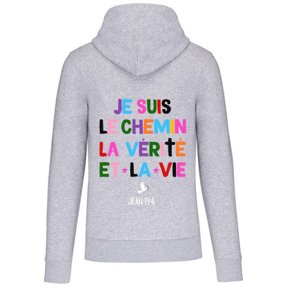 Sweat à capuche "JE SUIS LE CHEMIN" Jean 14:6