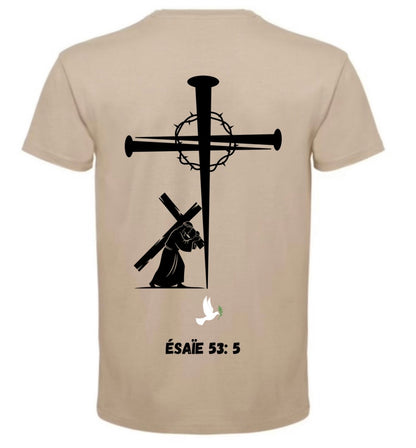 T-Shirt ‘’CROIX CLOU’’ Ésaïe 53:5