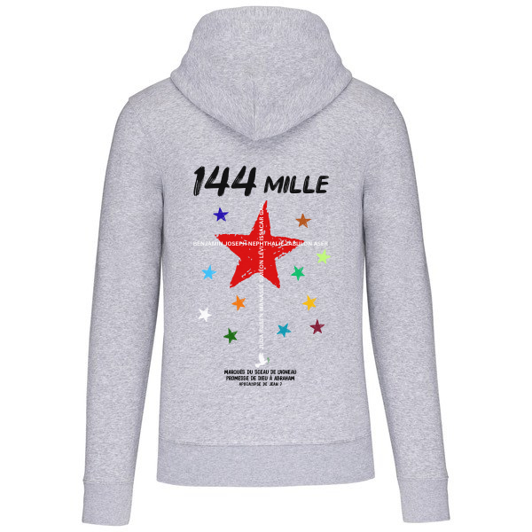 Sweat à capuche "144 MILLE " Apocalypse de Jean 7
