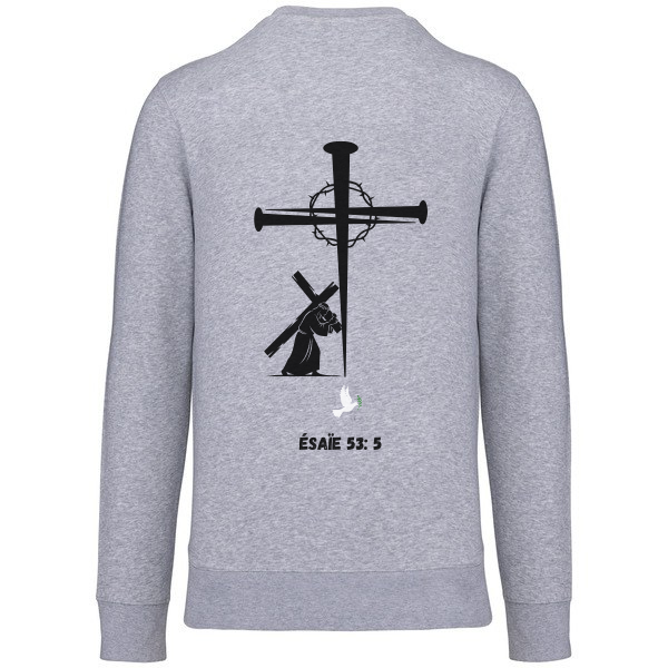 Sweat "CROIX CLOU" Ésaïe 53:5