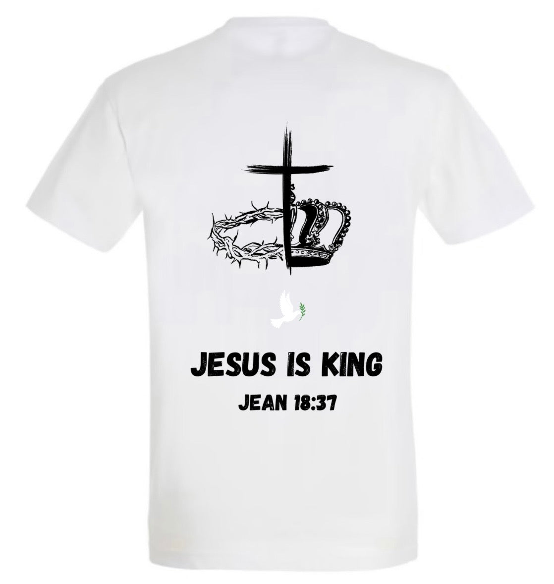 T-Shirt ‘’JÉSUS IS KING’’ Jean 18:37