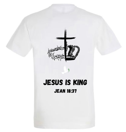 T-Shirt ‘’JÉSUS IS KING’’ Jean 18:37