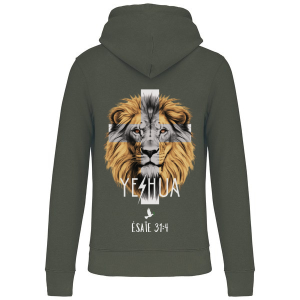Sweat à capuche "LION " Ésaïe 31:4