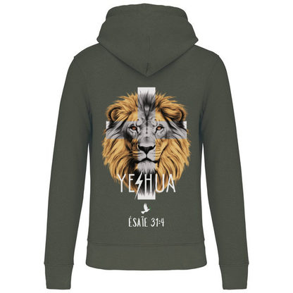 Sweat à capuche "LION " Ésaïe 31:4