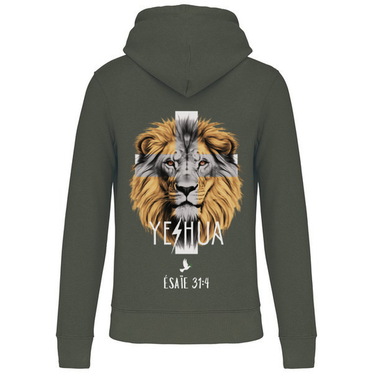 Sweat à capuche "LION " Ésaïe 31:4