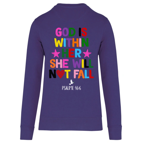 Sweat "GOD IS WITHIN HER" Psaume 46:6