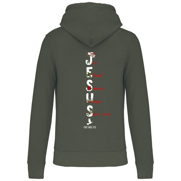 Sweat à capuche "JESUS NOËL" Matthieu 1:24-25