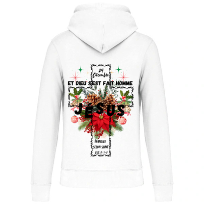 Sweat à capuche "NAISSANCE DE JÉSUS" Luc 2:6-7