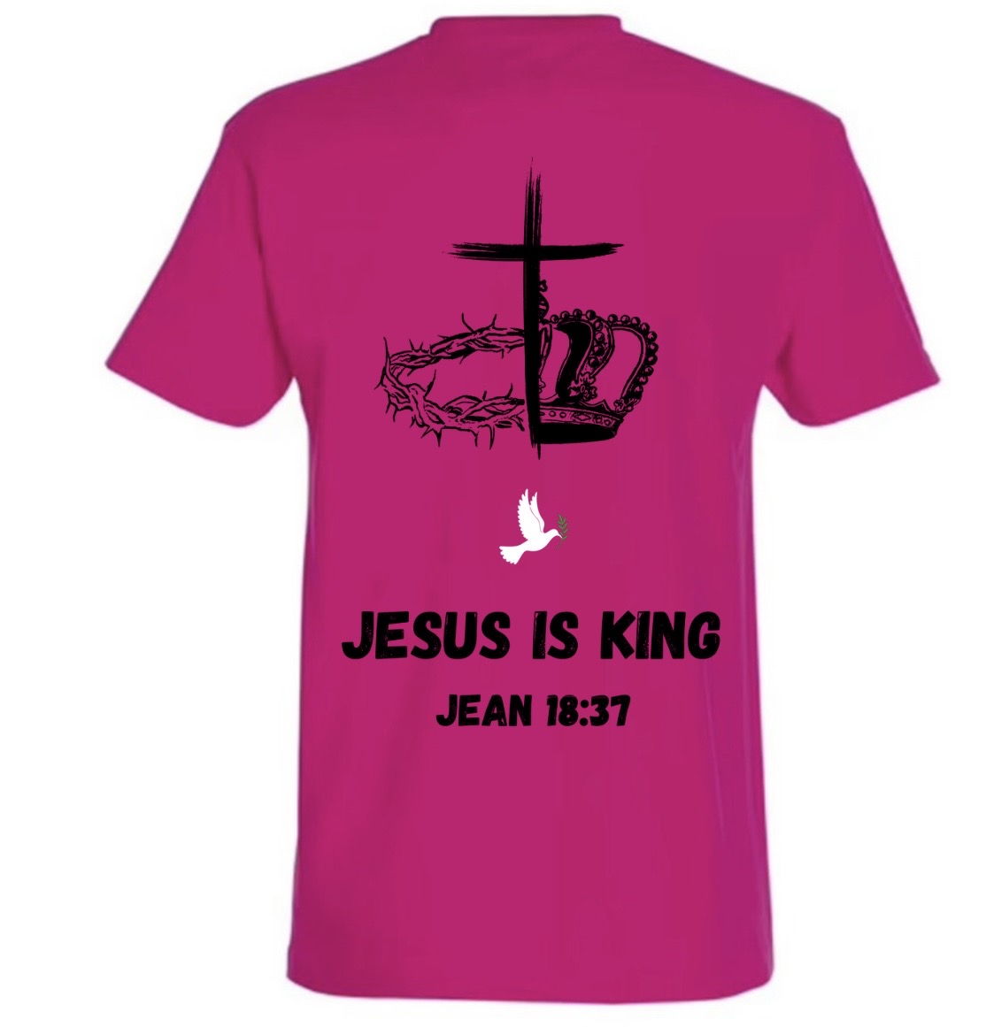 T-Shirt ‘’JÉSUS IS KING’’ Jean 18:37