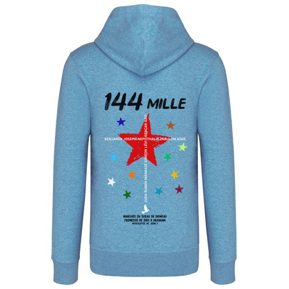 Sweat à capuche "144 MILLE " Apocalypse de Jean 7