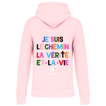 Sweat à capuche "JE SUIS LE CHEMIN" Jean 14:6