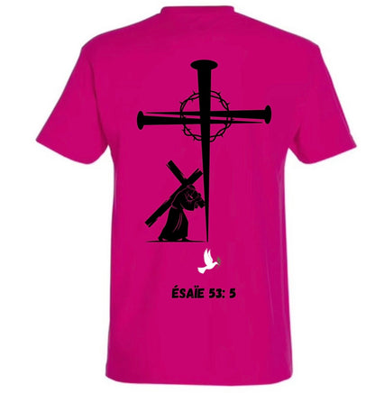 T-Shirt ‘’CROIX CLOU’’ Ésaïe 53:5