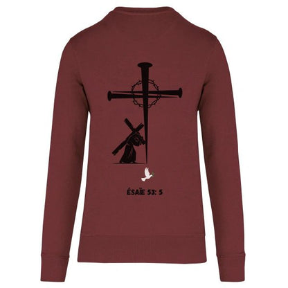 Sweat "CROIX CLOU" Ésaïe 53:5