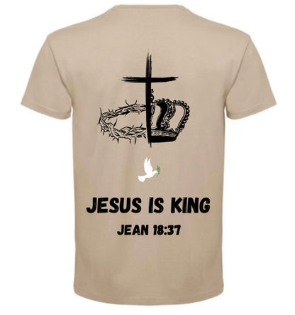 T-Shirt ‘’JÉSUS IS KING’’ Jean 18:37