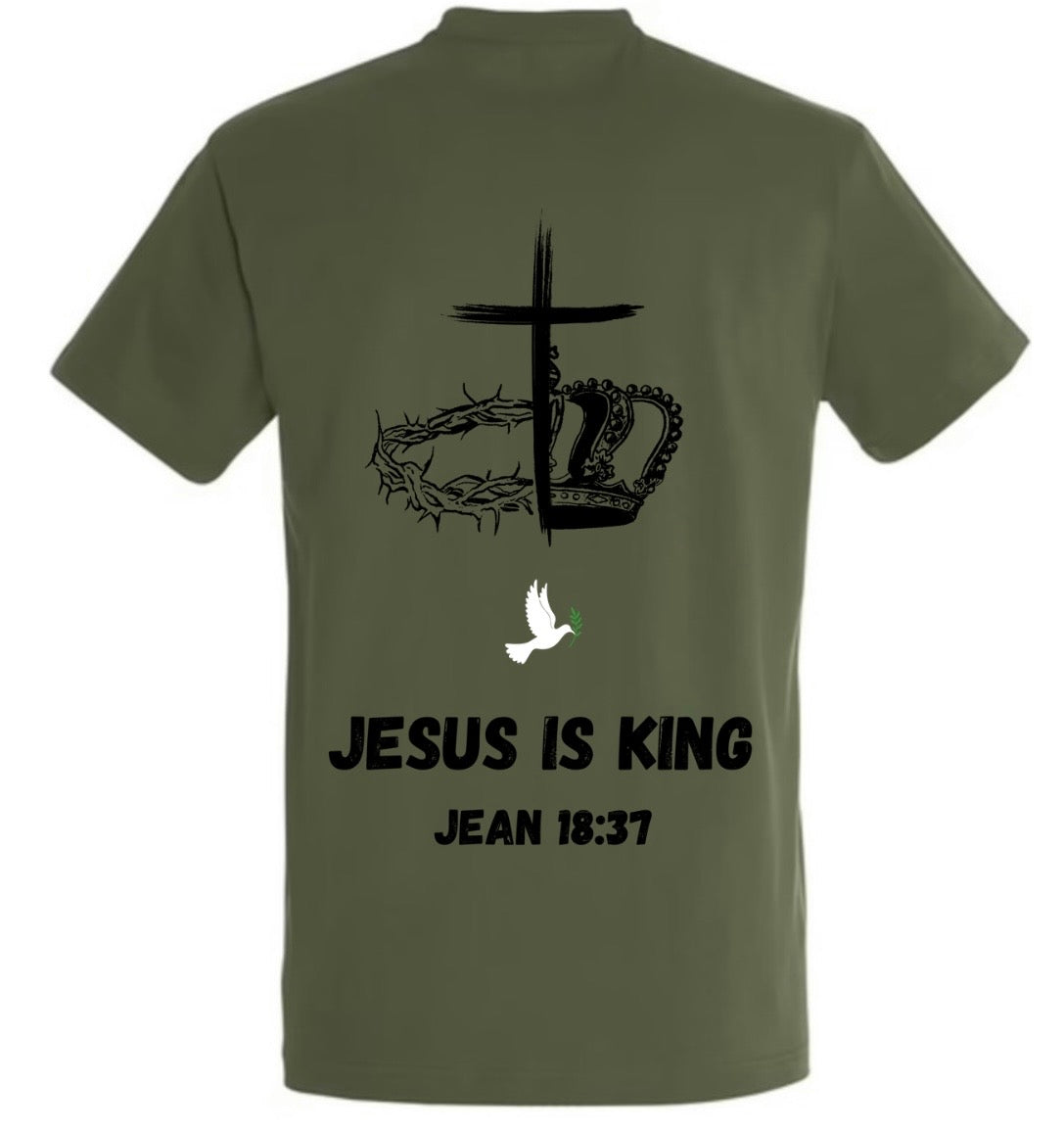 T-Shirt ‘’JÉSUS IS KING’’ Jean 18:37
