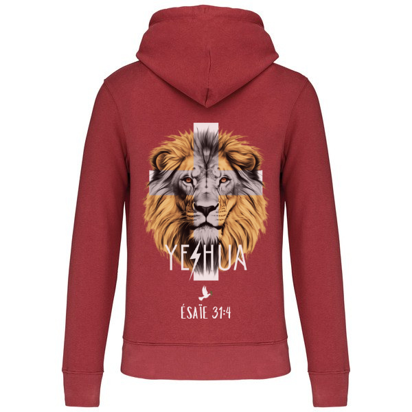 Sweat à capuche "LION " Ésaïe 31:4