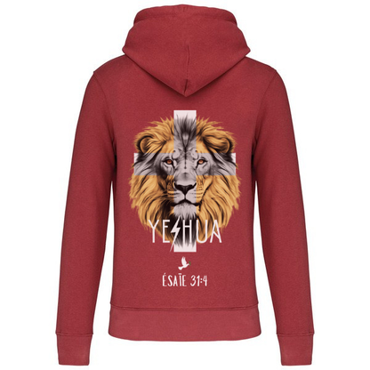 Sweat à capuche "LION " Ésaïe 31:4