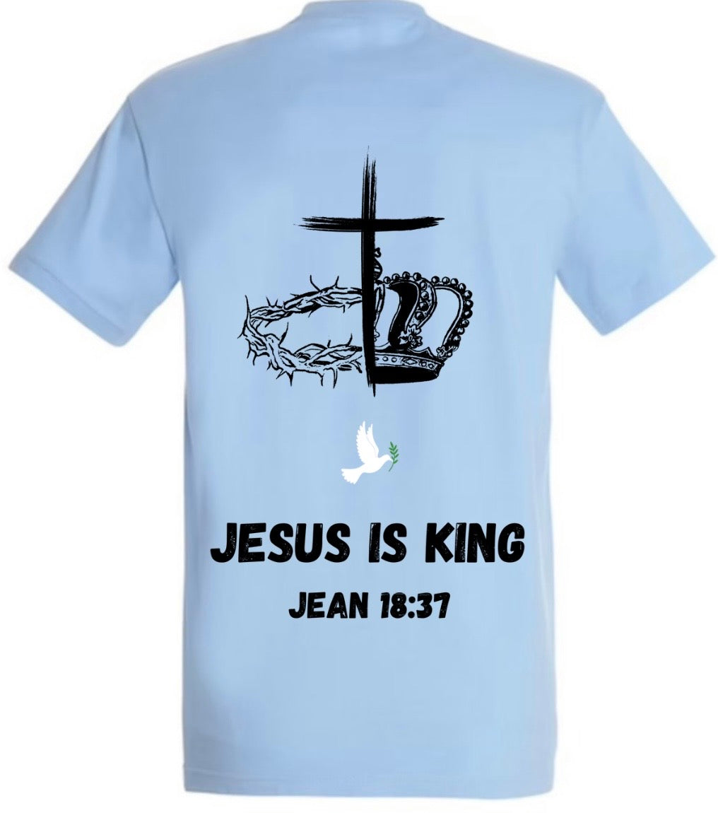 T-Shirt ‘’JÉSUS IS KING’’ Jean 18:37