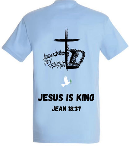 T-Shirt ‘’JÉSUS IS KING’’ Jean 18:37