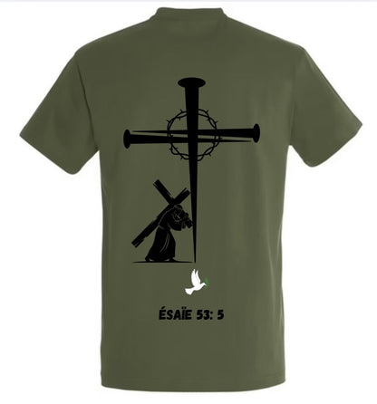 T-Shirt ‘’CROIX CLOU’’ Ésaïe 53:5