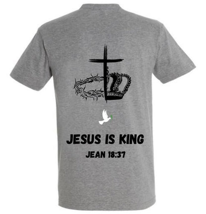 T-Shirt ‘’JÉSUS IS KING’’ Jean 18:37