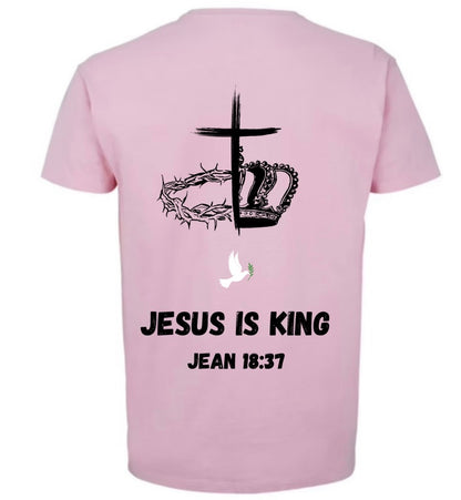 T-Shirt ‘’JÉSUS IS KING’’ Jean 18:37