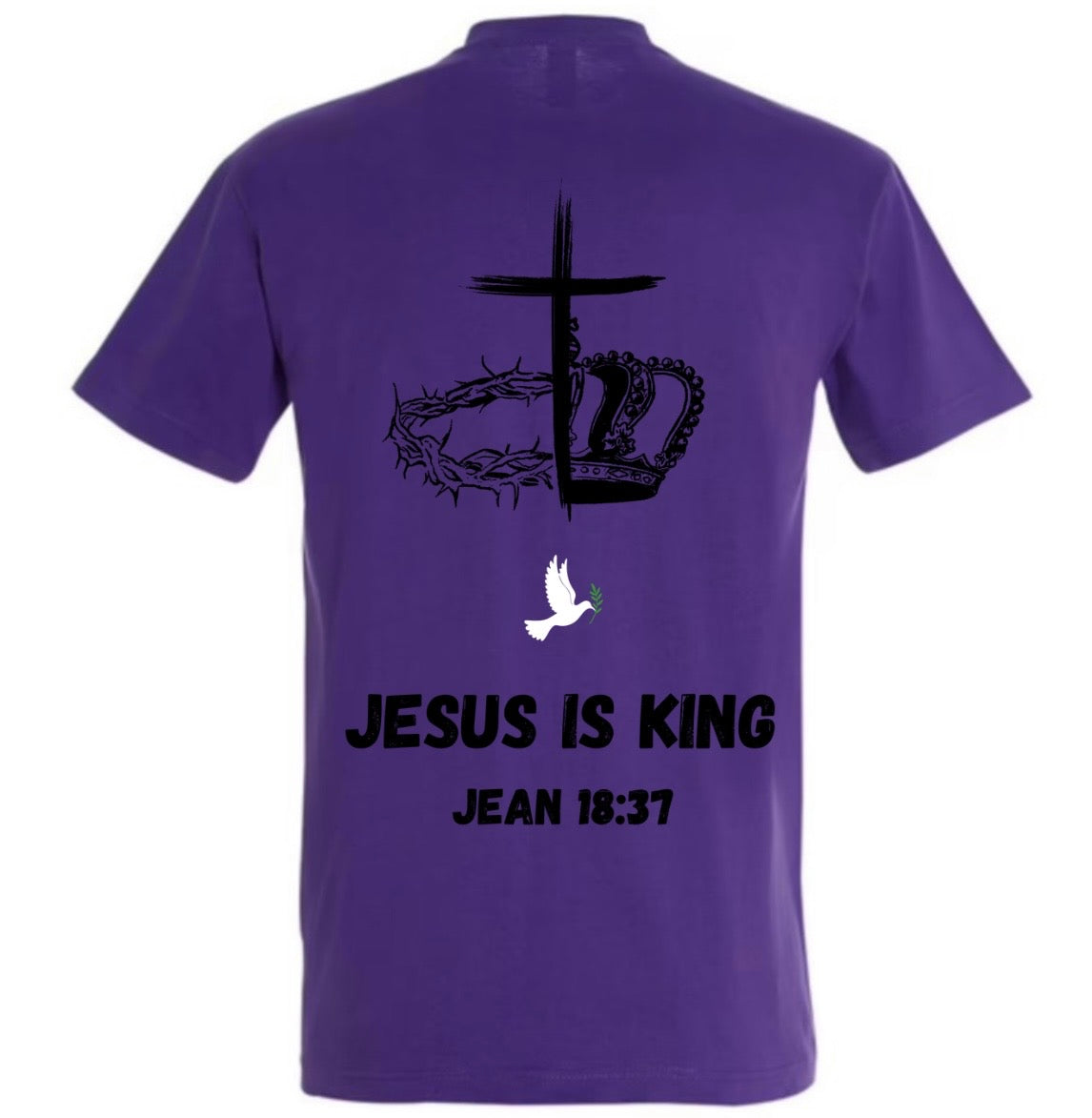 T-Shirt ‘’JÉSUS IS KING’’ Jean 18:37